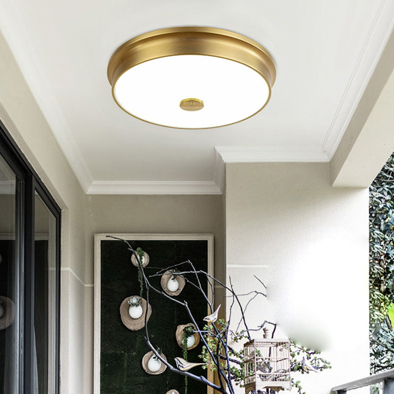 Modern Style Geometric Flush Mount Light Glass 1-Light Flush Ceiling Lights