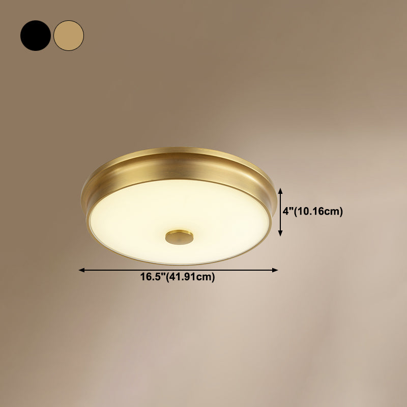 Modern Style Geometric Flush Mount Light Glass 1-Light Flush Ceiling Lights