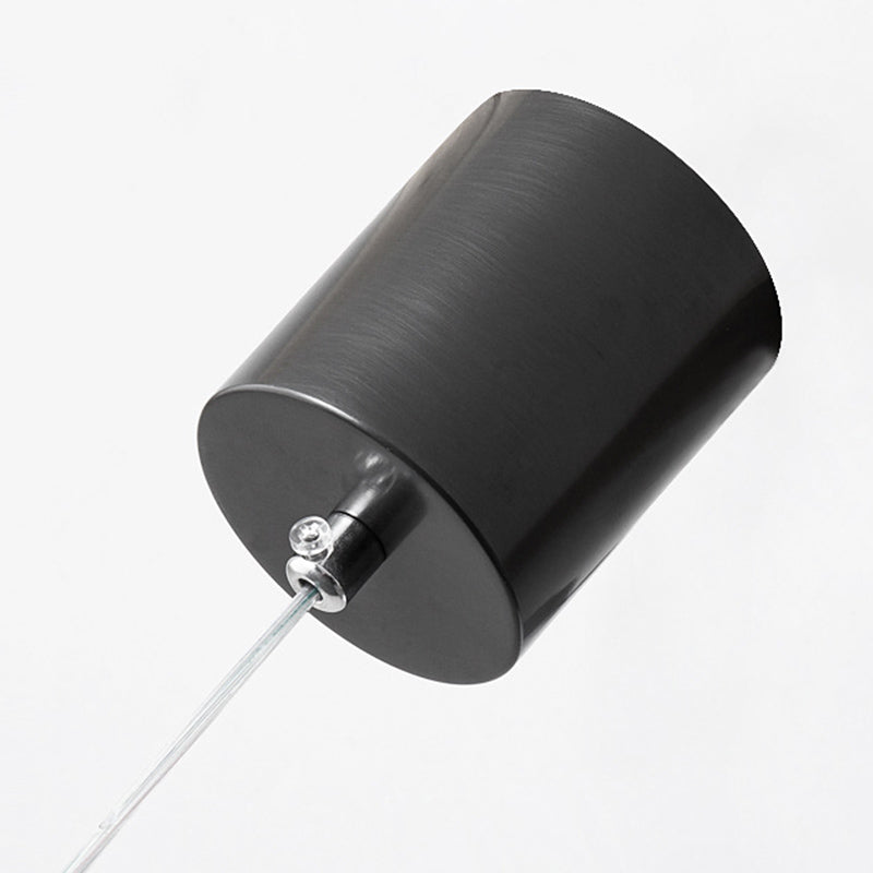 Contemporary Linear Shape Hanging Light Fixture Metal 1 Light Island Pendant Light