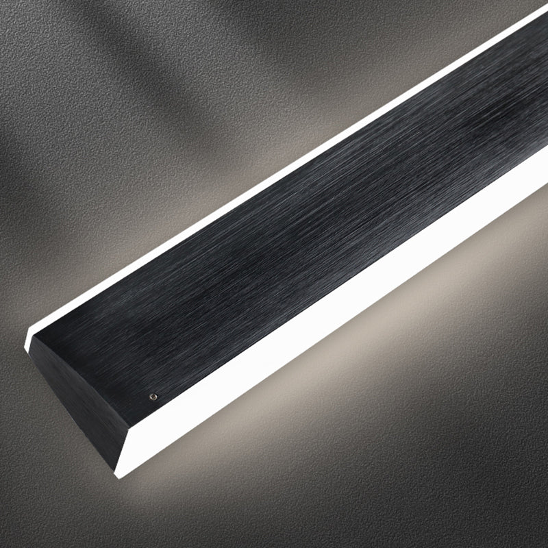 Simple LED Island Light Modern Style Linear Hanging Light for Dining Room