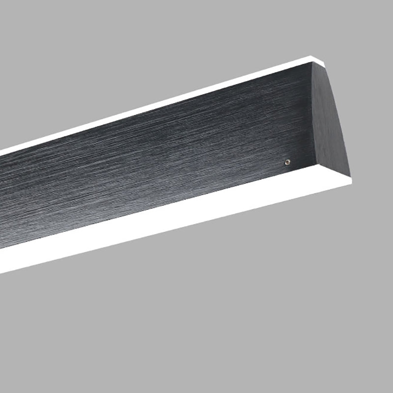 Simple LED Island Light Modern Style Linear Hanging Light for Dining Room