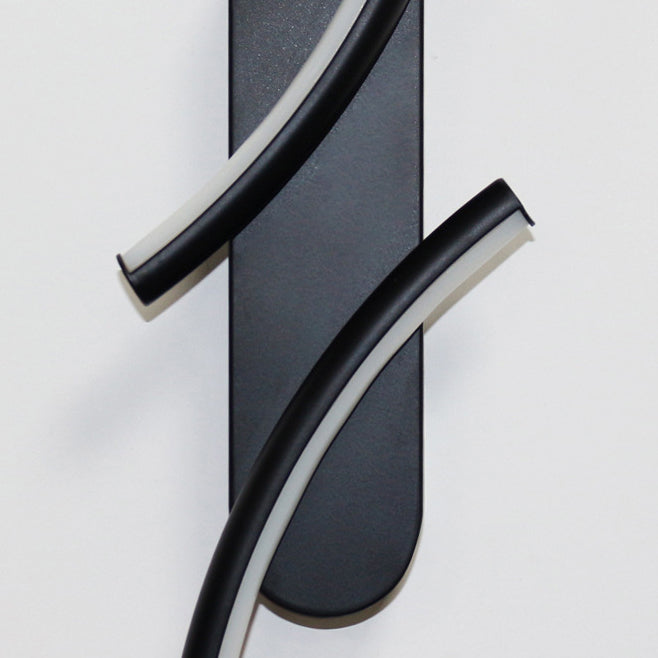 Metal Linear Shape Wall Mount Lighting Modern 2-Lights Wall Mount Light Fixture