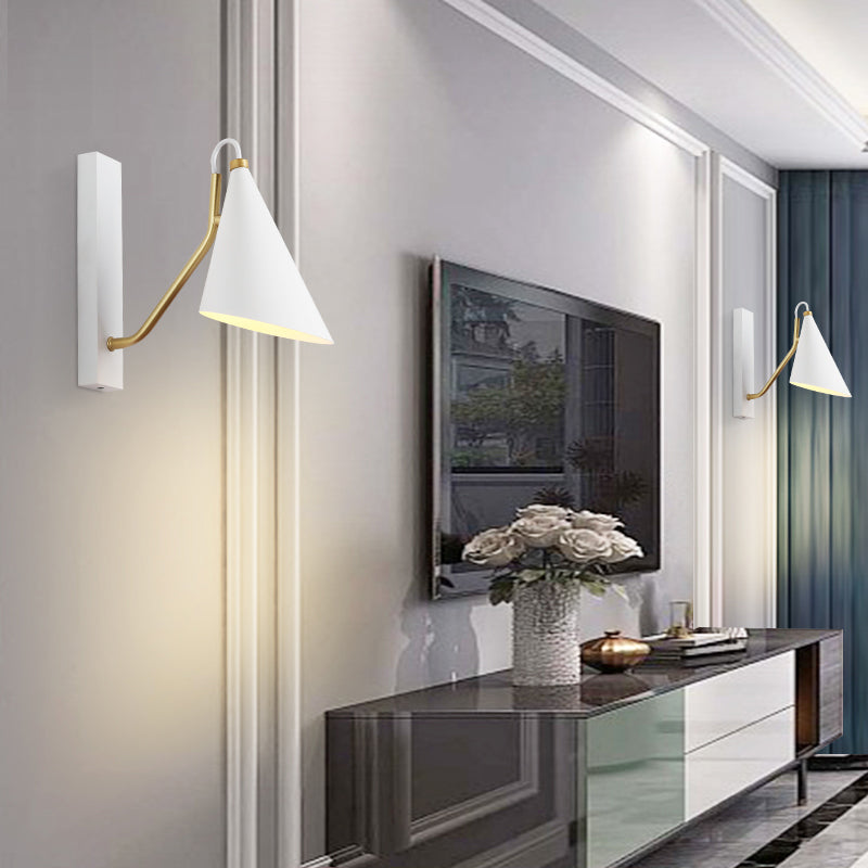 Geometric Wall Lamps Modern Style Metal 1 Light Wall Light Sconce