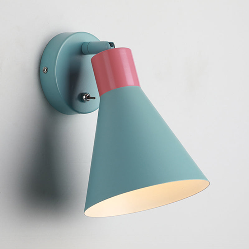 Geometric Wall Lamps Modern Style Metal 1 Light Wall Light Sconce