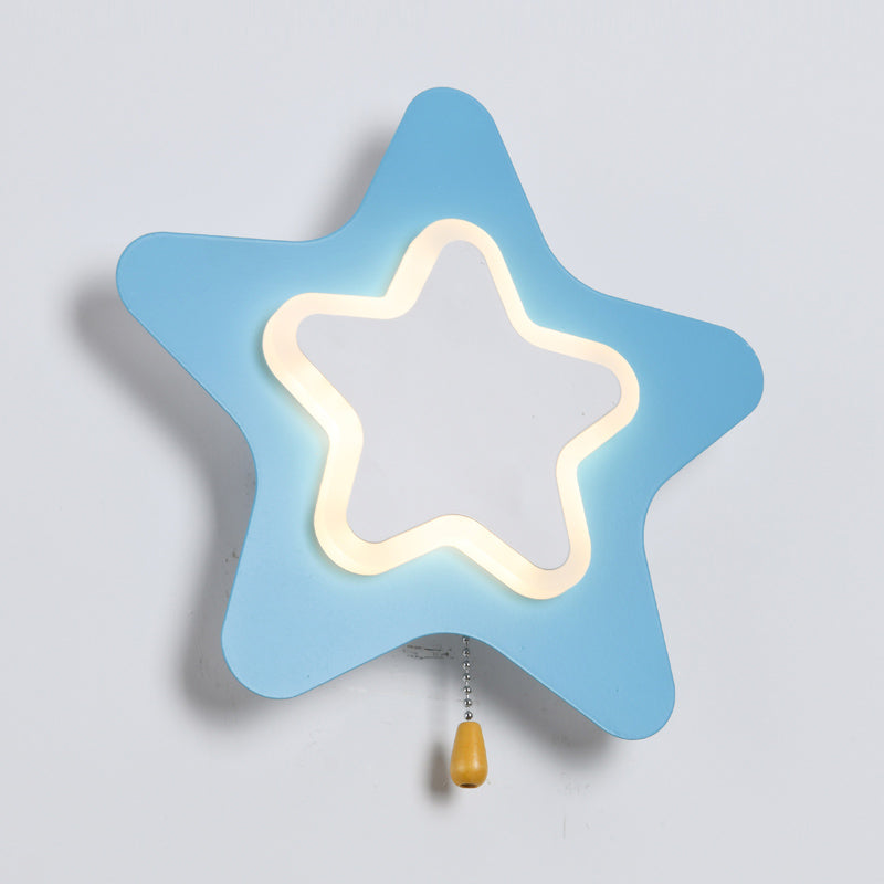 Modern Style Unique Shape Wall Sconce Metal Wall Light for Bedroom