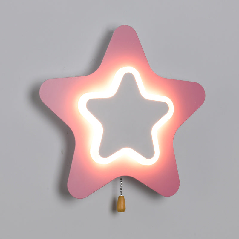 Modern Style Unique Shape Wall Sconce Metal Wall Light for Bedroom