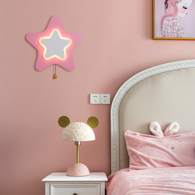 Modern Style Unique Shape Wall Sconce Metal Wall Light for Bedroom