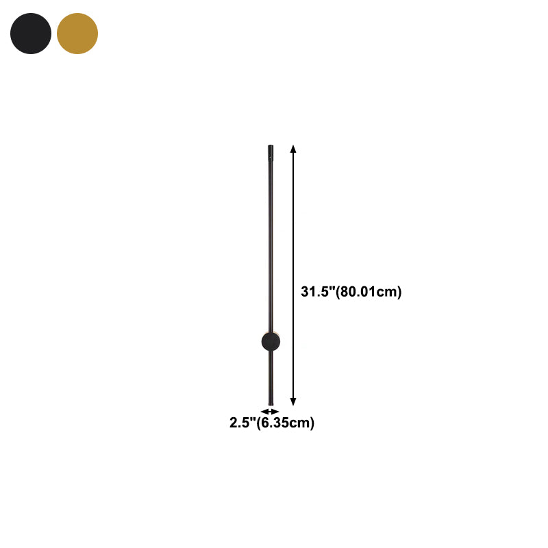 Metal Strip Wall Light Minimalist 1 Light LED Wall Sconce for Living Room