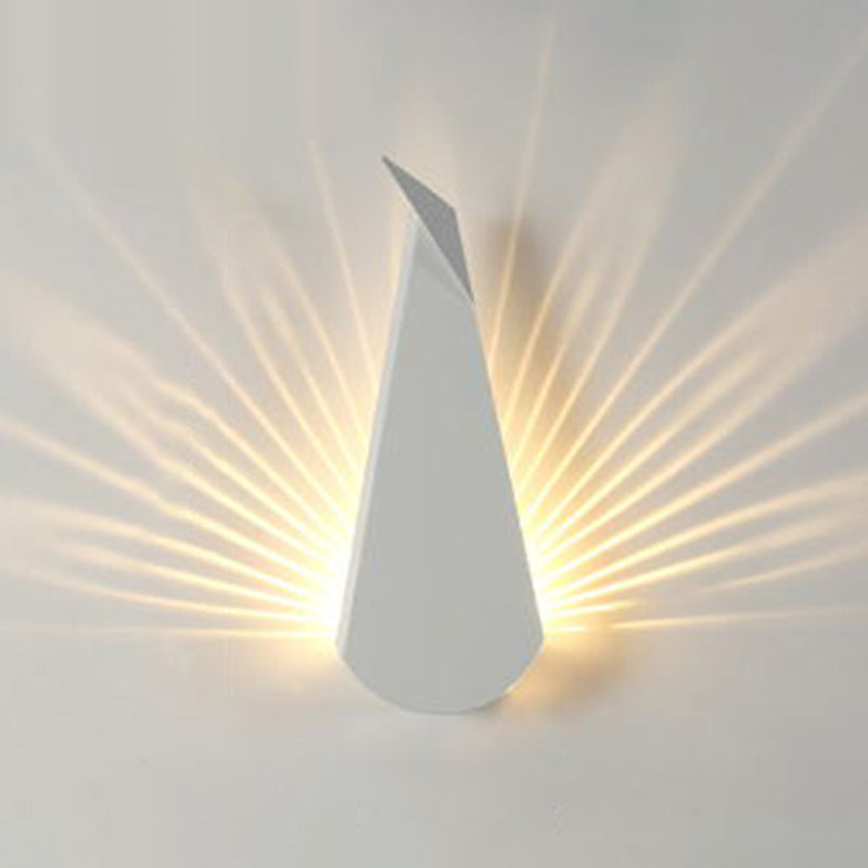 1-Light Geometric Wall Lights Modern Style Metal Wall Light Sconce