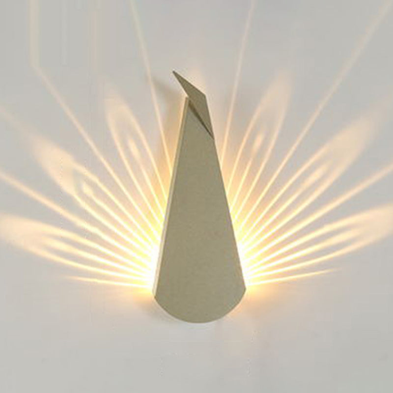 1-Light Geometric Wall Lights Modern Style Metal Wall Light Sconce