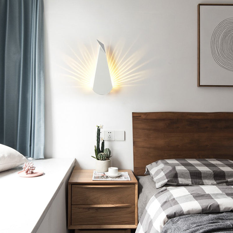 1-Light Geometric Wall Lights Modern Style Metal Wall Light Sconce