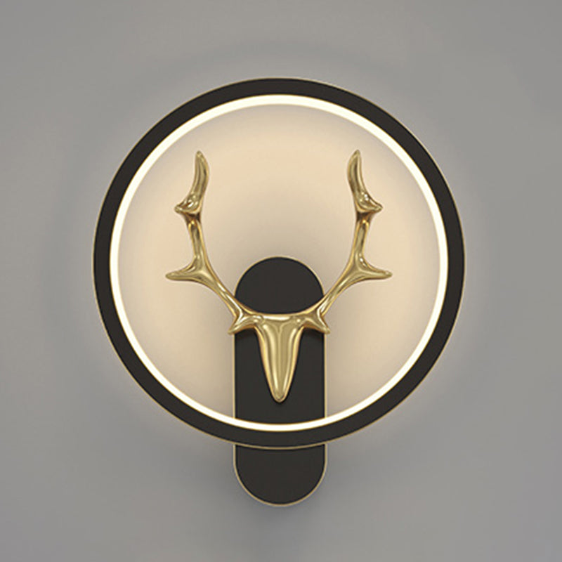 Brass Geometric Wall Light Nordic Style LED Wall Sconce for Living Room