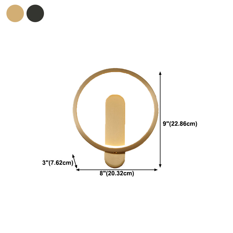 Brass Geometric Wall Light Nordic Style LED Wall Sconce for Living Room