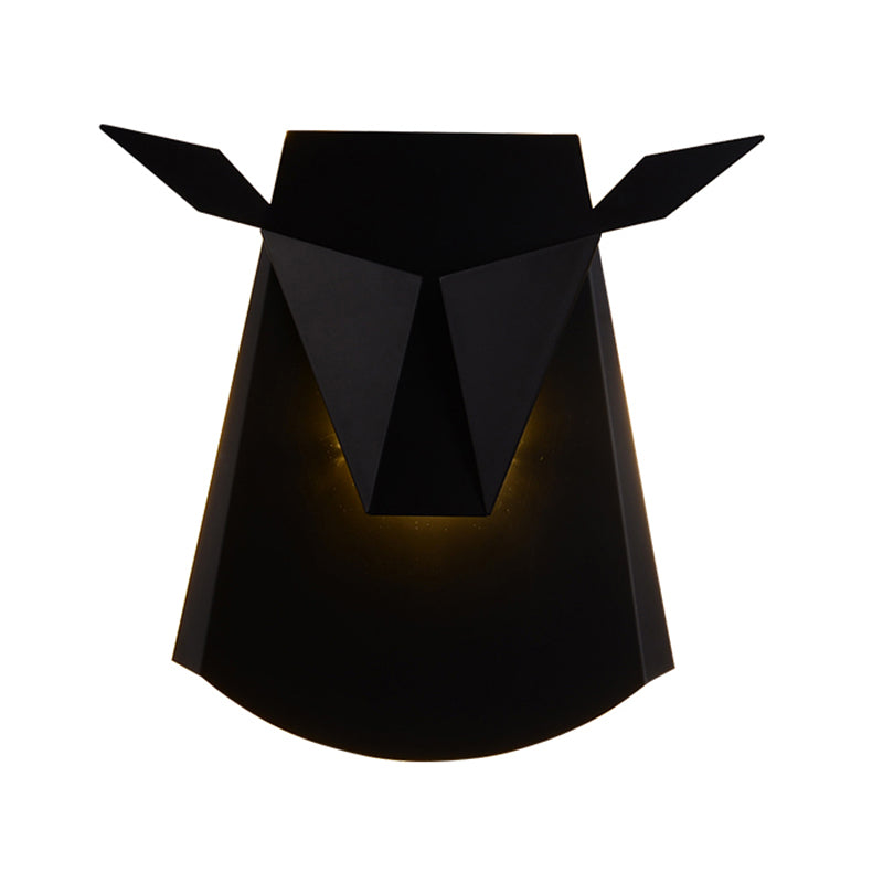 1-Light Geometric Wall Lamps Modern Style Metal Wall Light Sconce