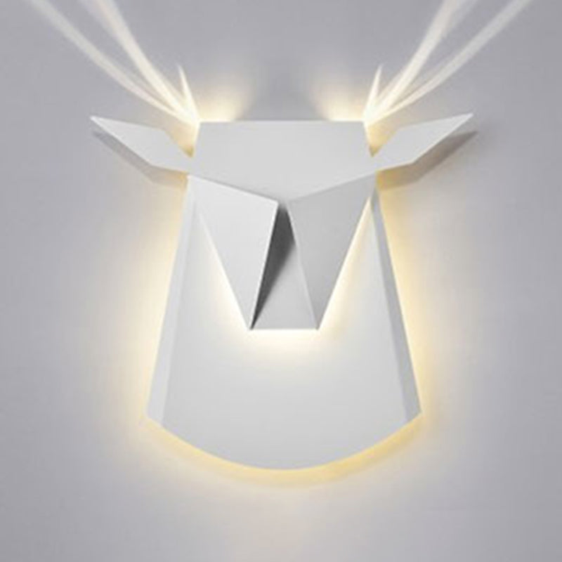 1-Light Geometric Wall Lamps Modern Style Metal Wall Light Sconce