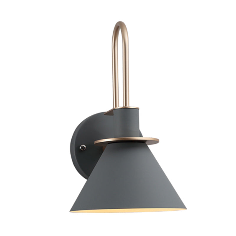 1 Light Wall Sconce Modern Macaron Style Metal Wall Lighting for Living Room