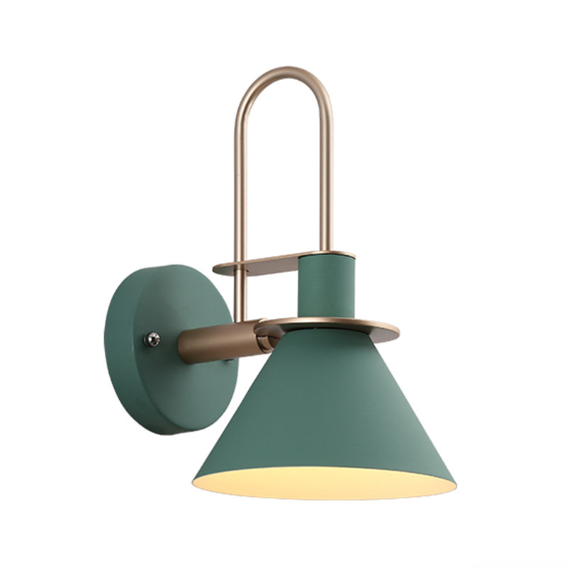 1 Light Wall Sconce Modern Macaron Style Metal Wall Lighting for Living Room