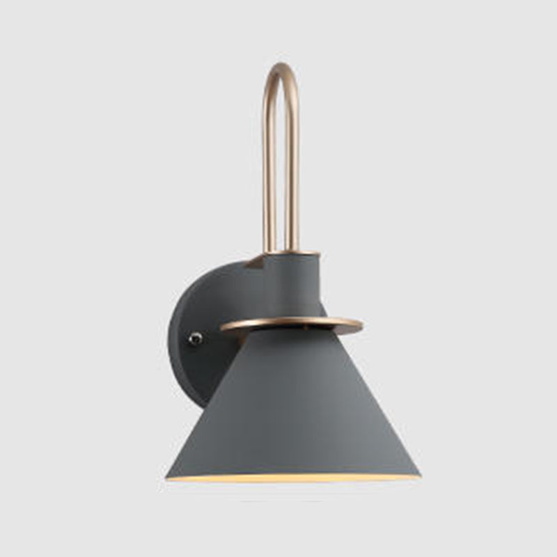 1 Light Wall Sconce Modern Macaron Style Metal Wall Lighting for Living Room