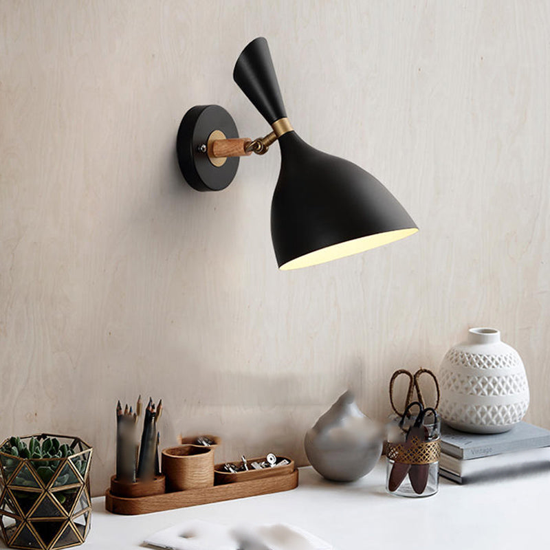 1 Light Wall Sconce Modern Macaron Style Metal Wall Lighting for Living Room