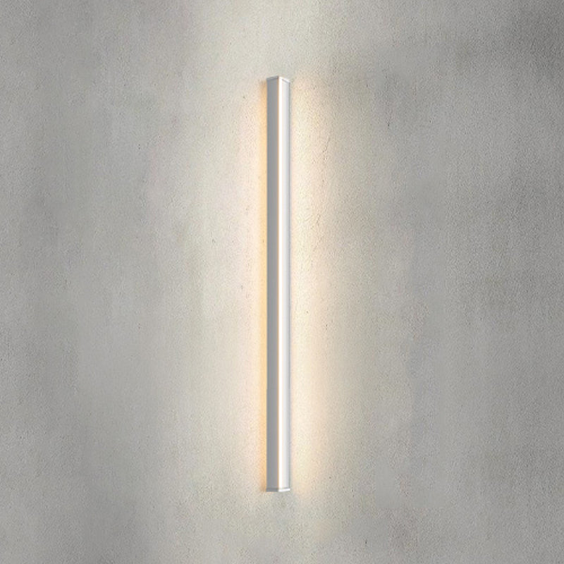 Linear Shape Metal Wall Lighting Idea Modern Style 1 Light Wall Sconce Lighting