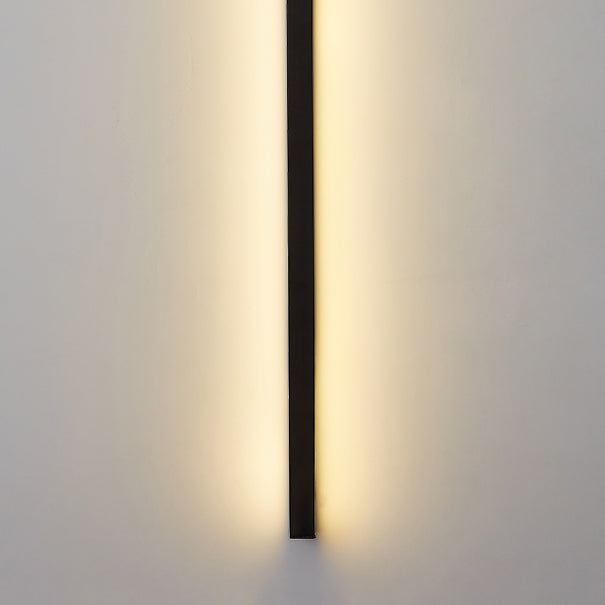 Linear Shape Metal Wall Lighting Idea Modern Style 1 Light Wall Sconce Lighting