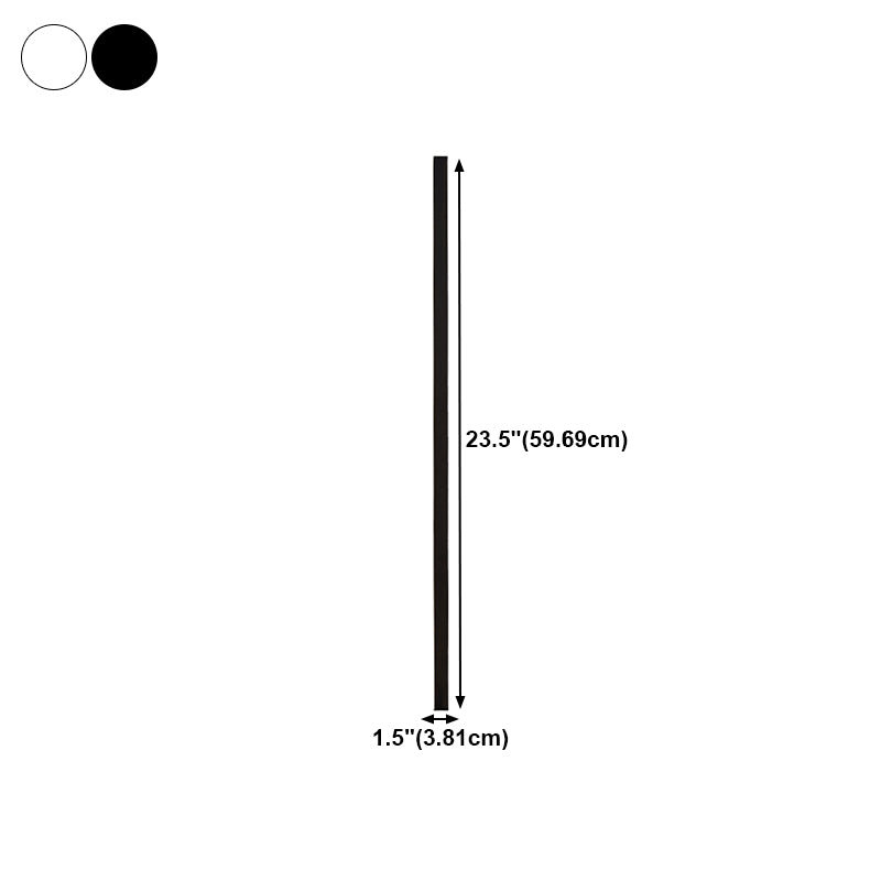 Linear Shape Metal Wall Lighting Idea Modern Style 1 Light Wall Sconce Lighting