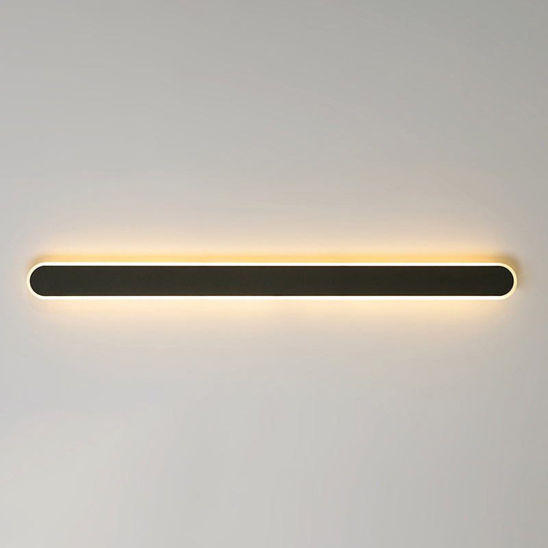 Metal Straight Wall Light Nordic Style 1 Light LED Wall Sconce for Living Room