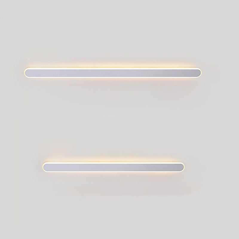 Metal Straight Wall Light Nordic Style 1 Light LED Wall Sconce for Living Room