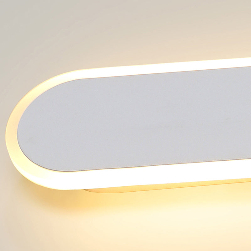 Metal Straight Wall Light Nordic Style 1 Light LED Wall Sconce for Living Room