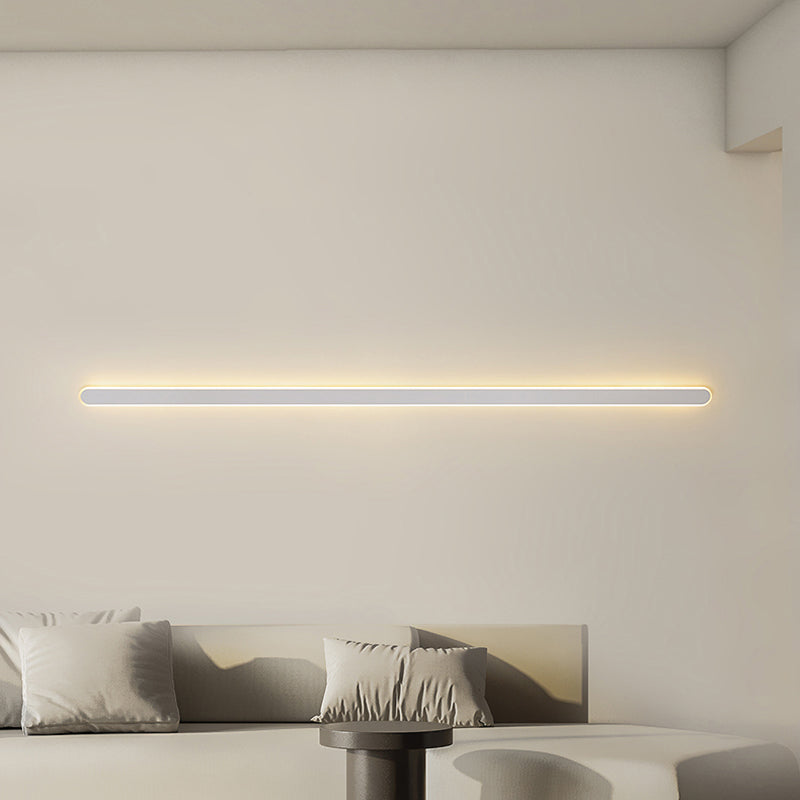 Metal Straight Wall Light Nordic Style 1 Light LED Wall Sconce for Living Room