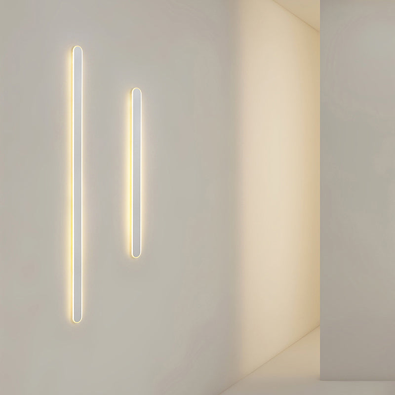 Metal Straight Wall Light Nordic Style 1 Light LED Wall Sconce for Living Room