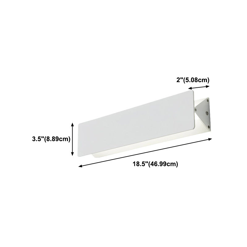 LED Wall Mount Light Metal Wall Sconce Light with Acrylic Shade for Bedroom