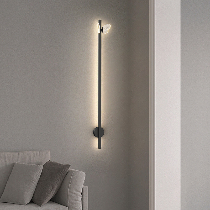 Linear Shape Metal Wall Lights Modern Style 2 Light Wall Mounted Light Fixtures