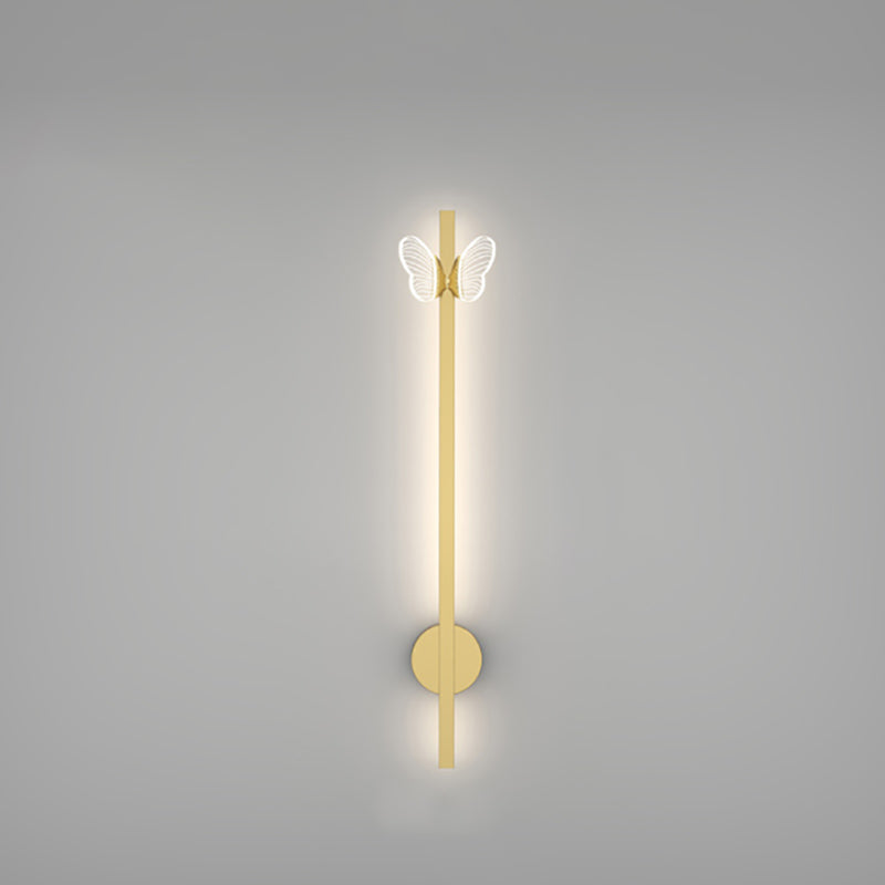 Linear Shape Metal Wall Lights Modern Style 2 Light Wall Mounted Light Fixtures