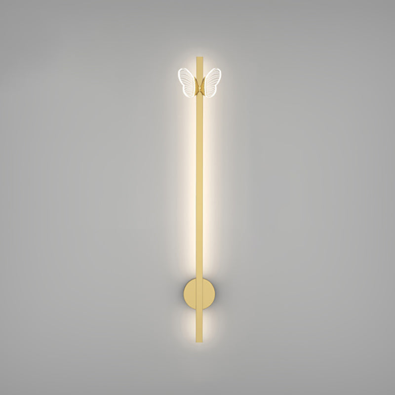 Linear Shape Metal Wall Lights Modern Style 2 Light Wall Mounted Light Fixtures