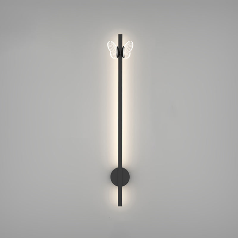 Linear Shape Metal Wall Lights Modern Style 2 Light Wall Mounted Light Fixtures