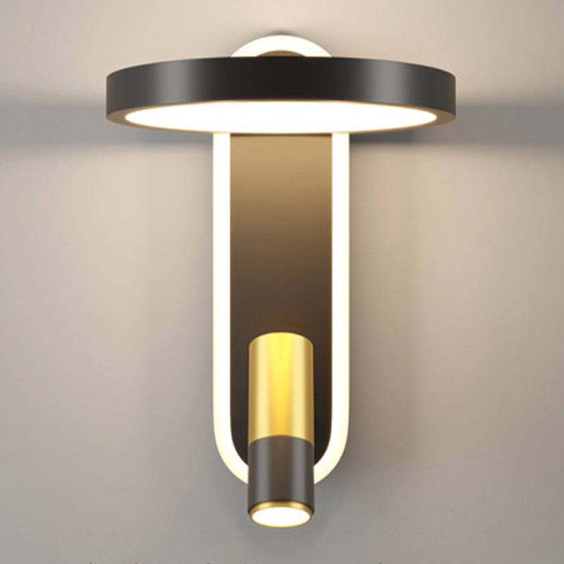 Nordic Metal Wall Light Geometric LED Reading Wall Sconce for Living Room