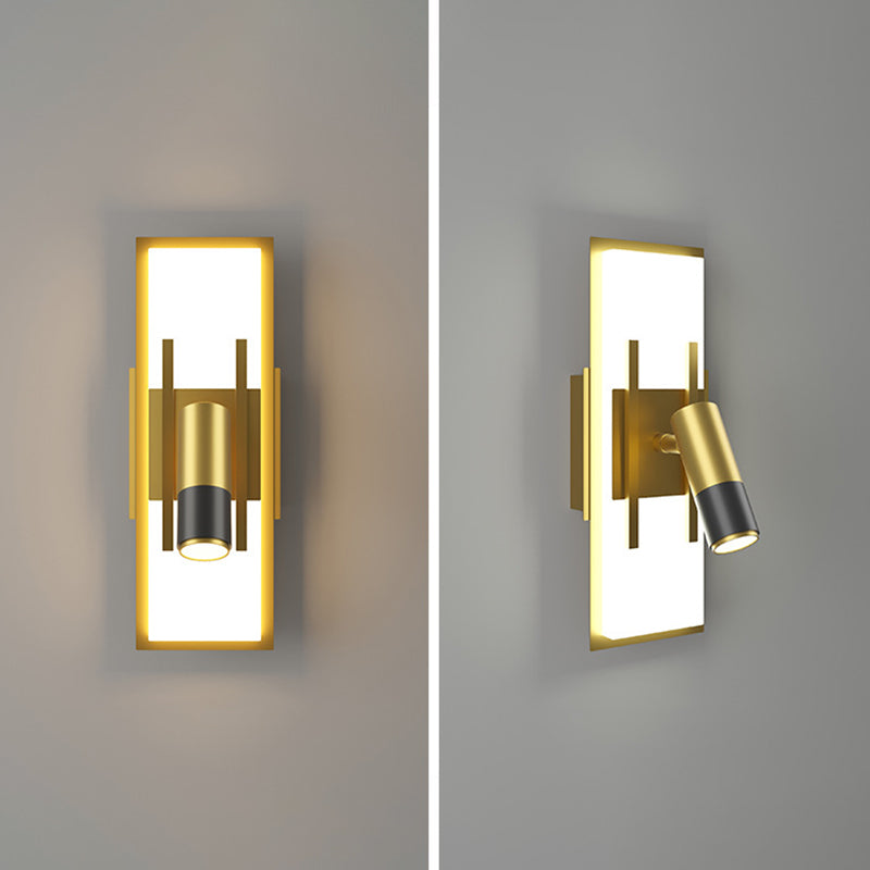 Nordic Metal Wall Light Geometric LED Reading Wall Sconce for Living Room