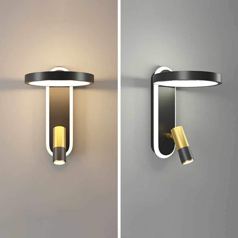 Nordic Metal Wall Light Geometric LED Reading Wall Sconce for Living Room