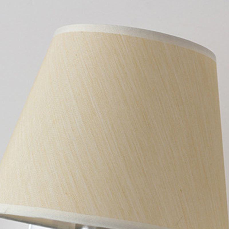 Modern Style Simple Wall Light Natural Burlap Shade Swing Arm Wall Sconce