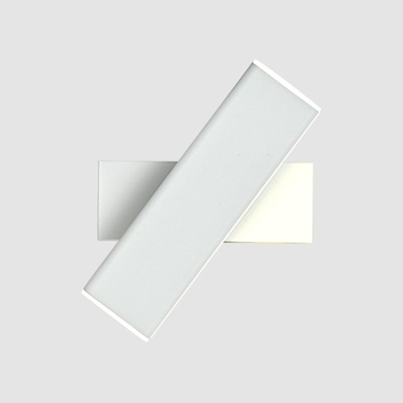 Modern Metal Wall Light Strip Rotatable LED Wall Sconce for Living Room