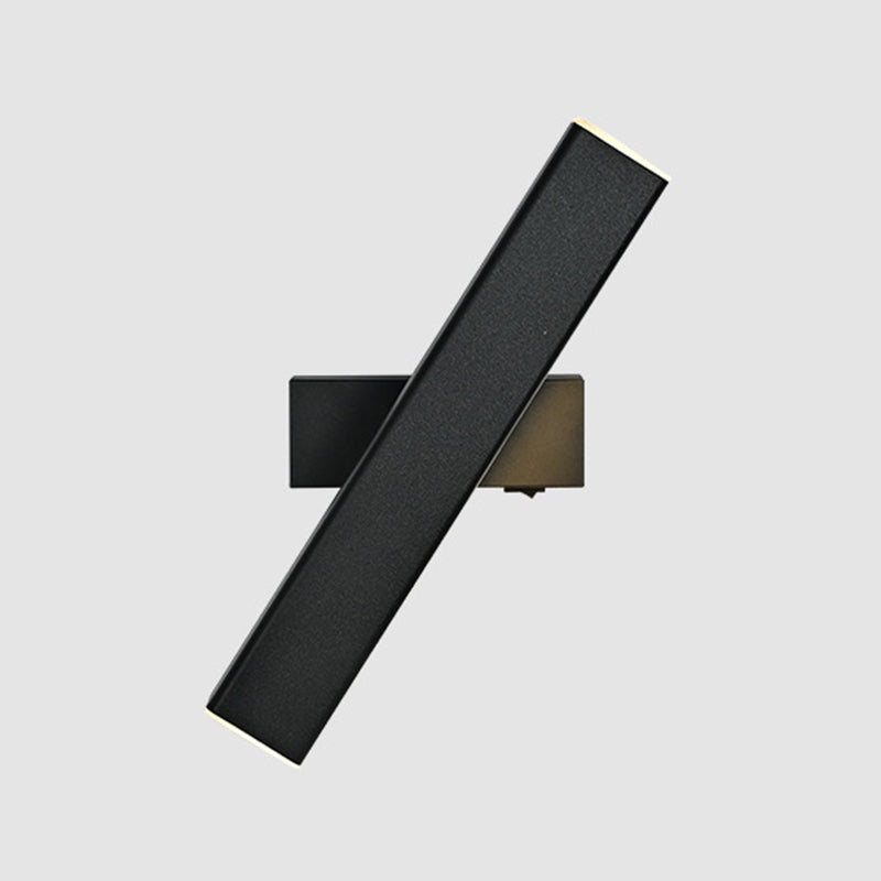 Modern Metal Wall Light Strip Rotatable LED Wall Sconce for Living Room