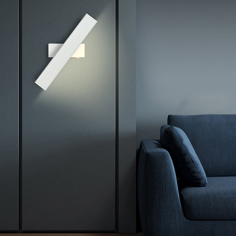 Modern Metal Wall Light Strip Rotatable LED Wall Sconce for Living Room