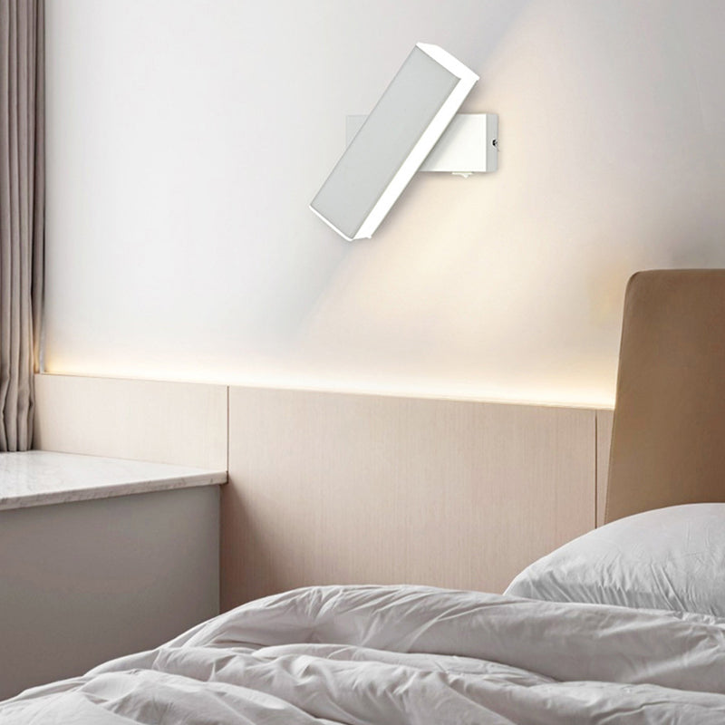 Modern Metal Wall Light Strip Rotatable LED Wall Sconce for Living Room