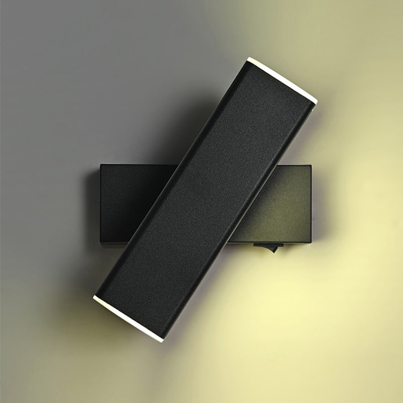 Modern Metal Wall Light Strip Rotatable LED Wall Sconce for Living Room