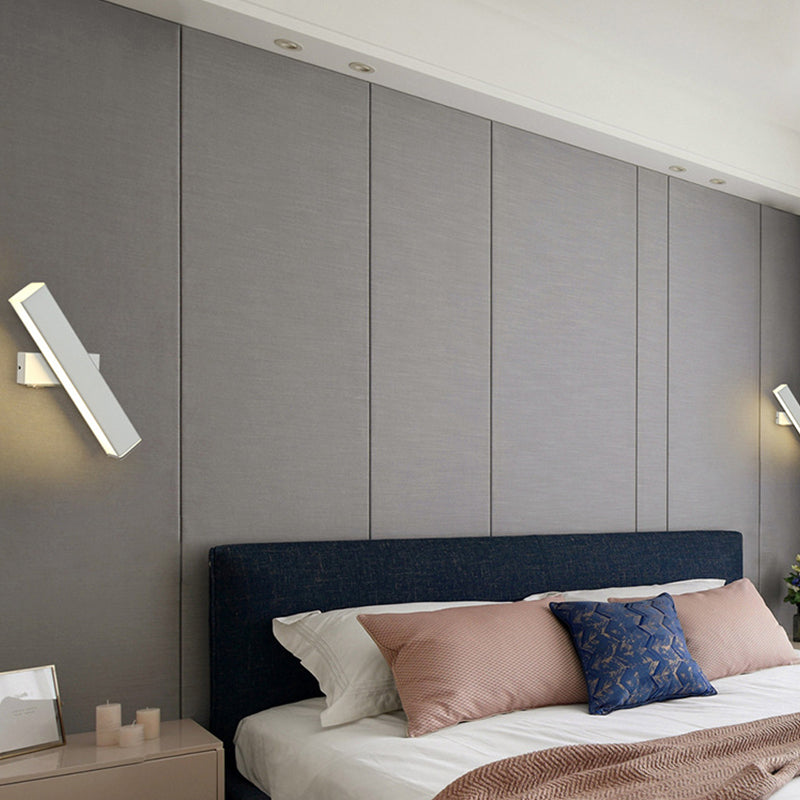 Modern Metal Wall Light Strip Rotatable LED Wall Sconce for Living Room