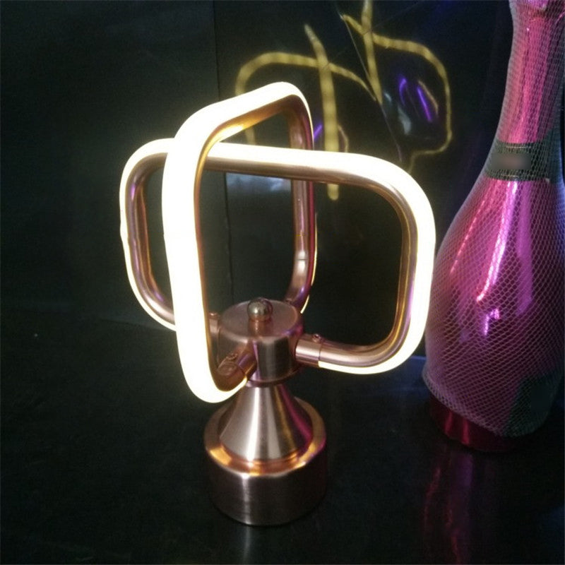 Metal Geometric Shape Hanging Light Modern Multi Lights Hanging Ceiling Light in Silver