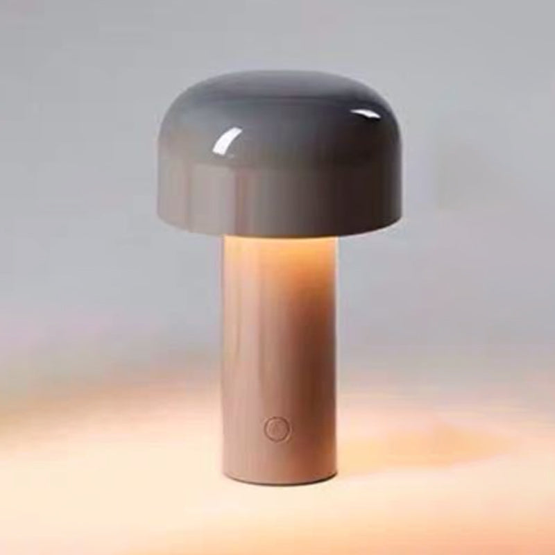 Metal Mushroom Night Table Lamp Minimalist Style Table Light for Bedside