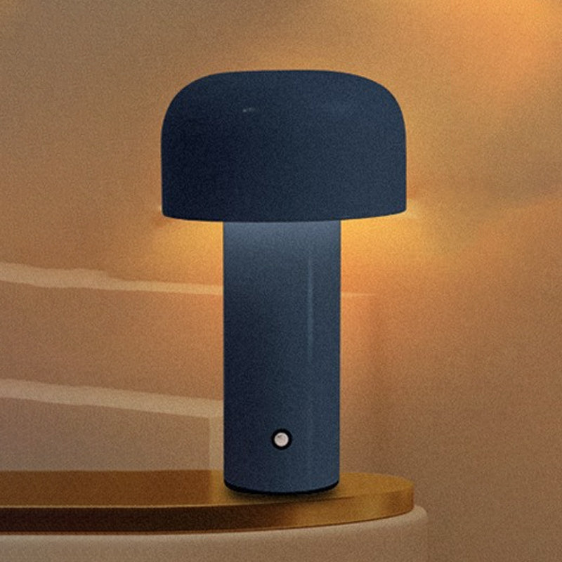 Metal Mushroom Night Table Lamp Minimalist Style Table Light for Bedside