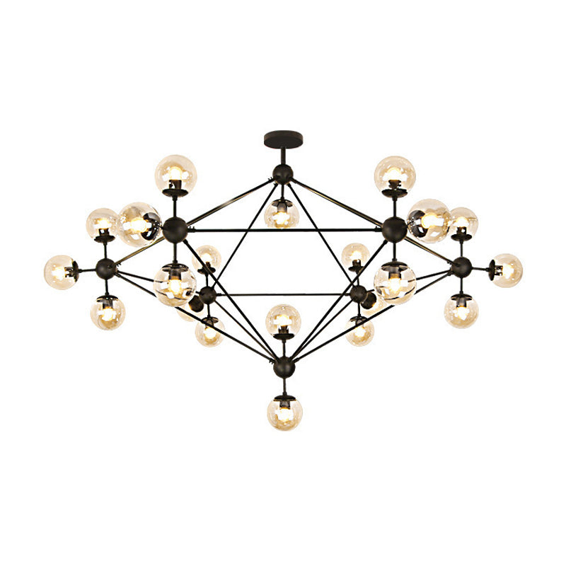 Glass Shade Pendant Lighting Fixture Modern Style Hanging Chandelier